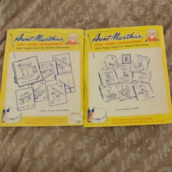 17 Aunt Marthas Hot Iron‎ Transfers for Embroidery Quilting Crafts Needlepoint. - Picture 1 of 9